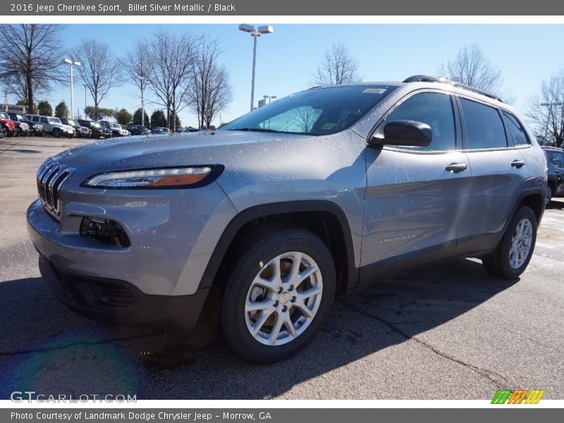 Billet Silver Metallic / Black 2016 Jeep Cherokee Sport