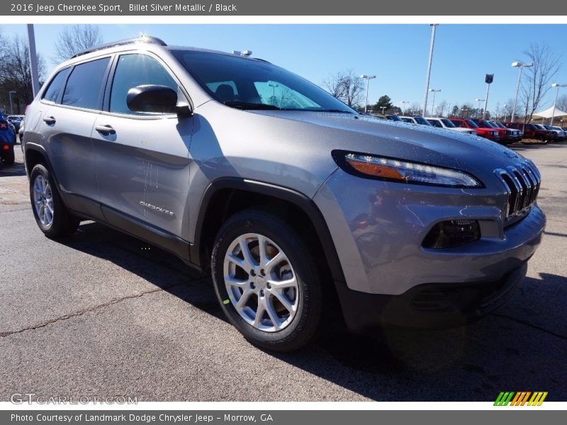Billet Silver Metallic / Black 2016 Jeep Cherokee Sport