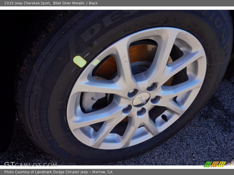 Billet Silver Metallic / Black 2016 Jeep Cherokee Sport