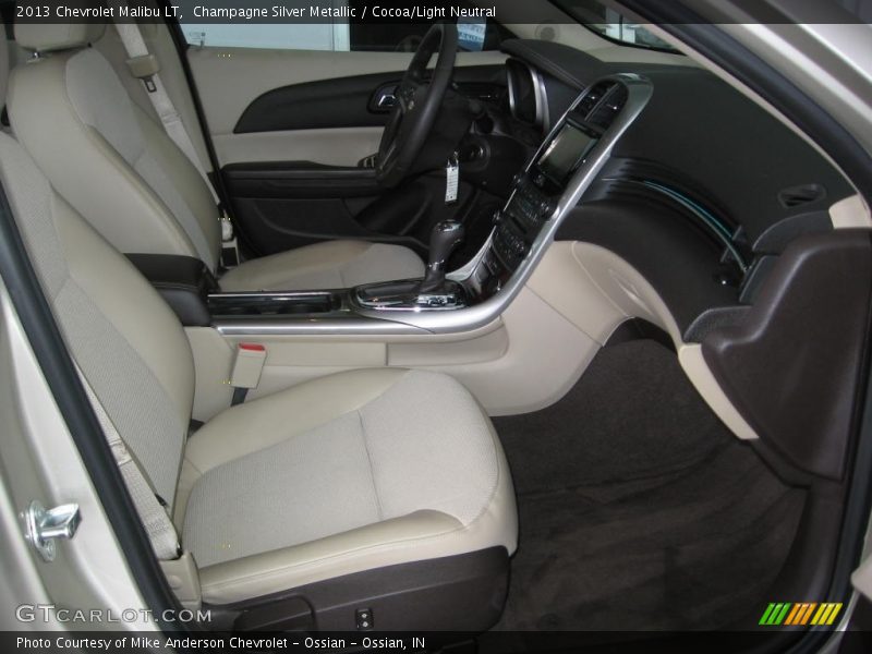 Champagne Silver Metallic / Cocoa/Light Neutral 2013 Chevrolet Malibu LT