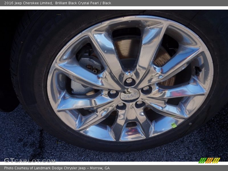 Brilliant Black Crystal Pearl / Black 2016 Jeep Cherokee Limited