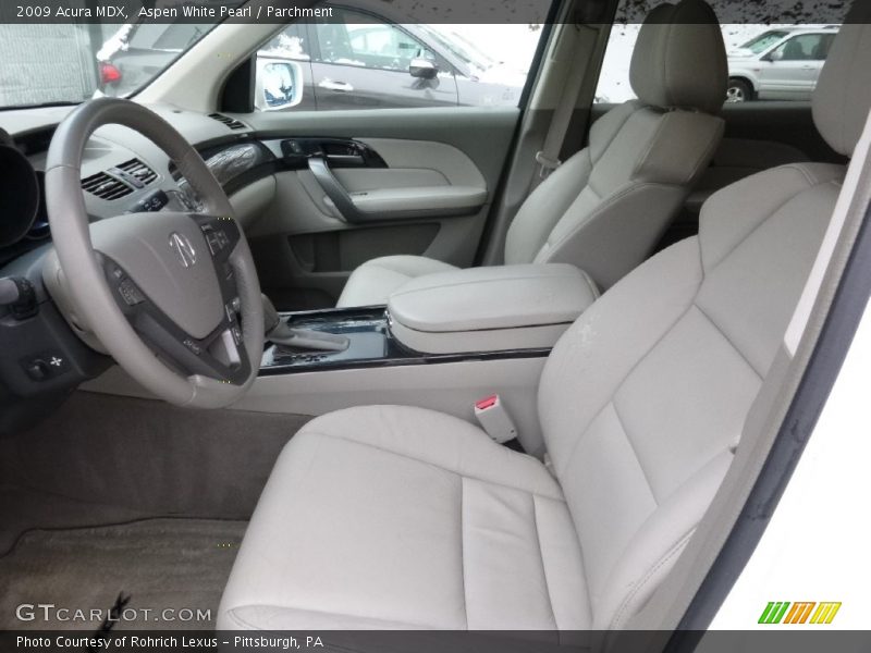 Aspen White Pearl / Parchment 2009 Acura MDX