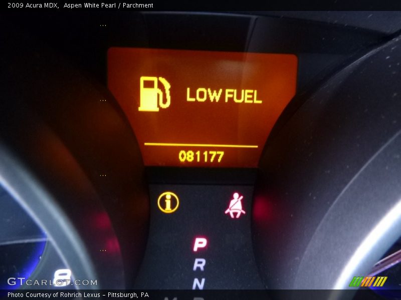 Aspen White Pearl / Parchment 2009 Acura MDX