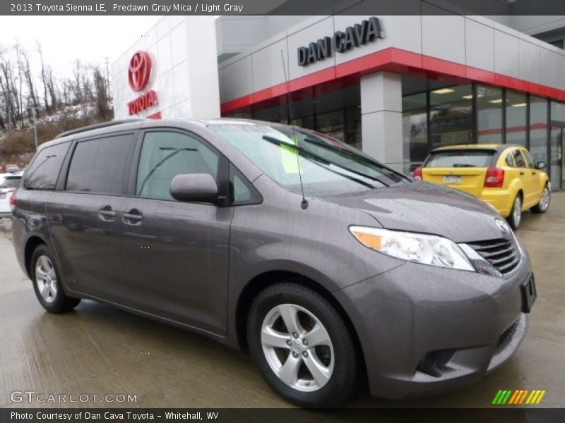 Predawn Gray Mica / Light Gray 2013 Toyota Sienna LE