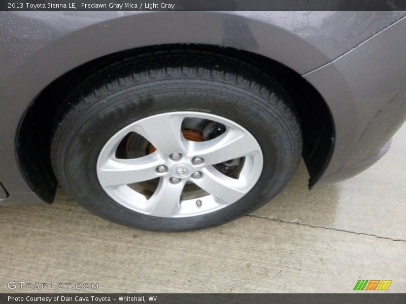 Predawn Gray Mica / Light Gray 2013 Toyota Sienna LE
