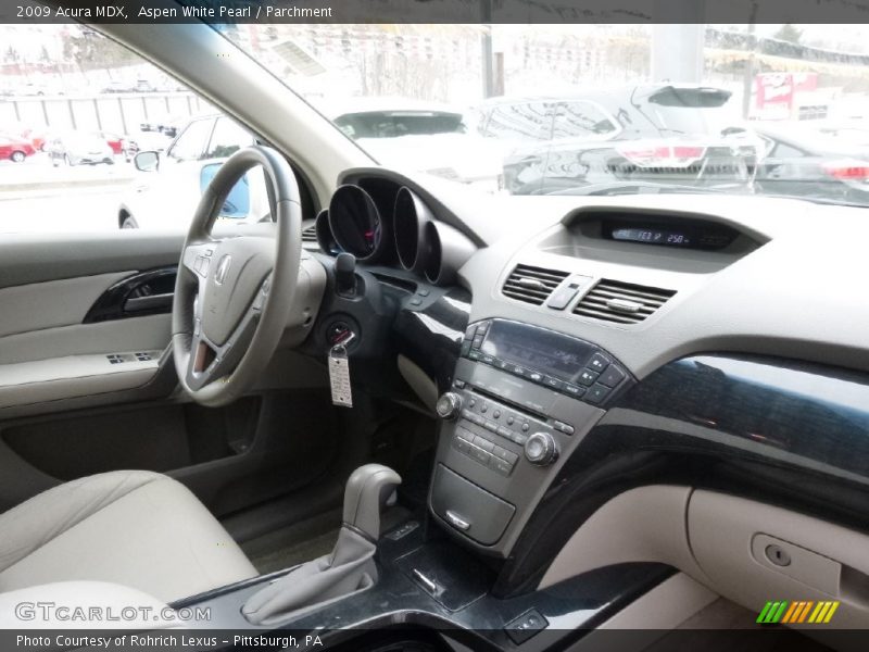 Aspen White Pearl / Parchment 2009 Acura MDX