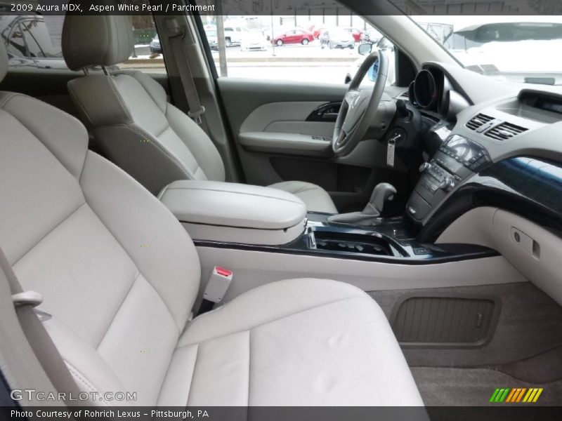 Aspen White Pearl / Parchment 2009 Acura MDX