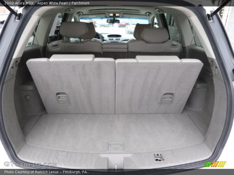 Aspen White Pearl / Parchment 2009 Acura MDX