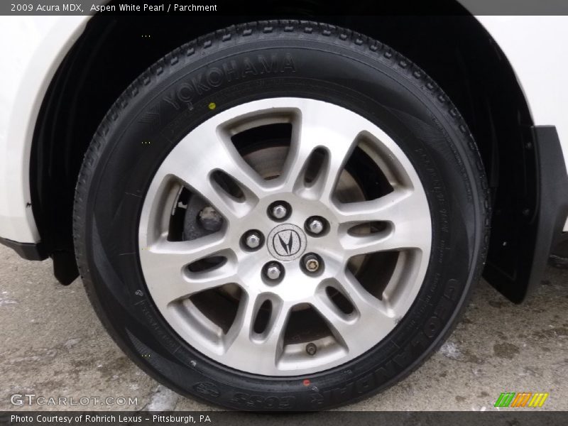 Aspen White Pearl / Parchment 2009 Acura MDX