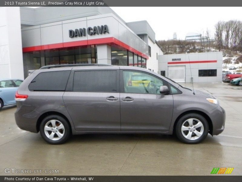 Predawn Gray Mica / Light Gray 2013 Toyota Sienna LE