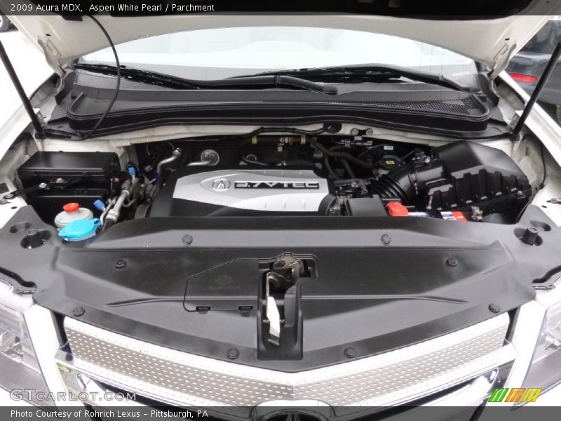Aspen White Pearl / Parchment 2009 Acura MDX