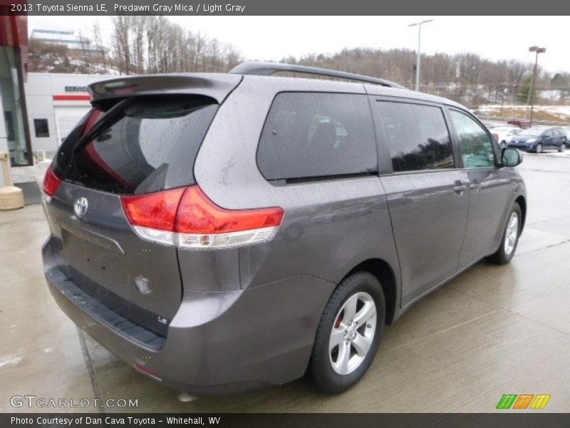 Predawn Gray Mica / Light Gray 2013 Toyota Sienna LE
