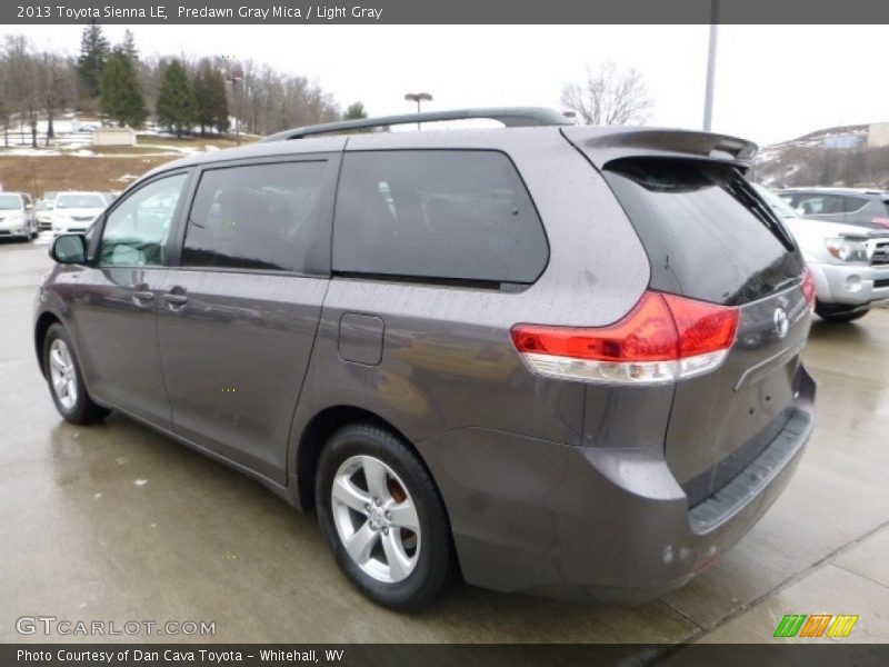Predawn Gray Mica / Light Gray 2013 Toyota Sienna LE