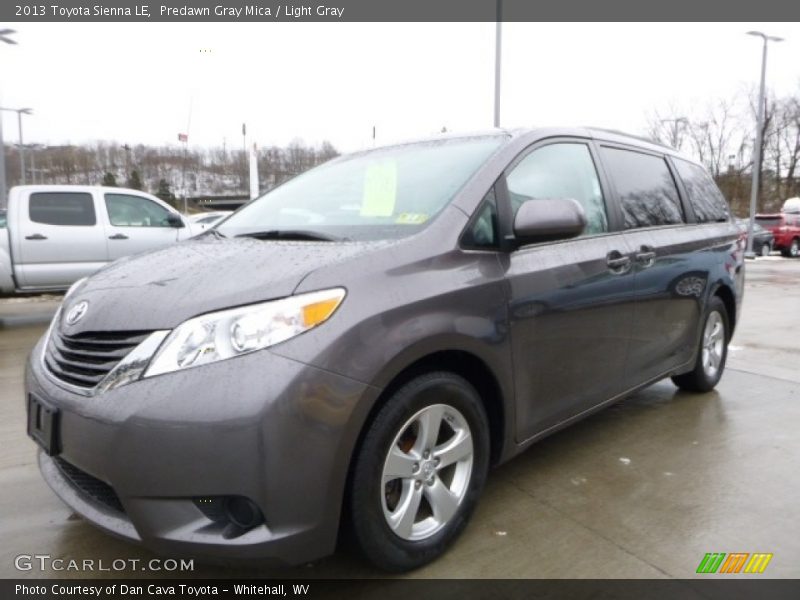 Predawn Gray Mica / Light Gray 2013 Toyota Sienna LE