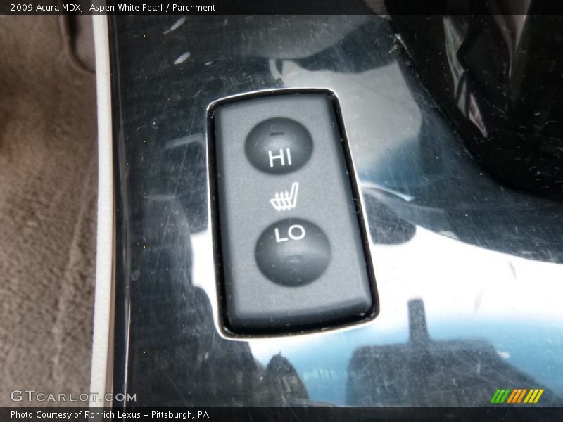 Aspen White Pearl / Parchment 2009 Acura MDX