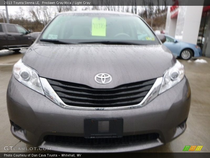 Predawn Gray Mica / Light Gray 2013 Toyota Sienna LE