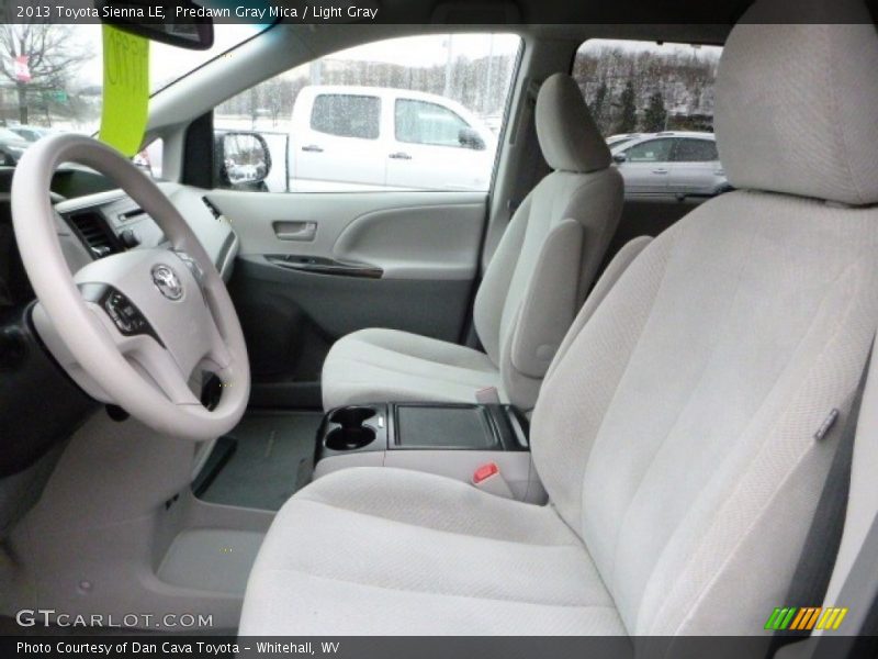 Predawn Gray Mica / Light Gray 2013 Toyota Sienna LE