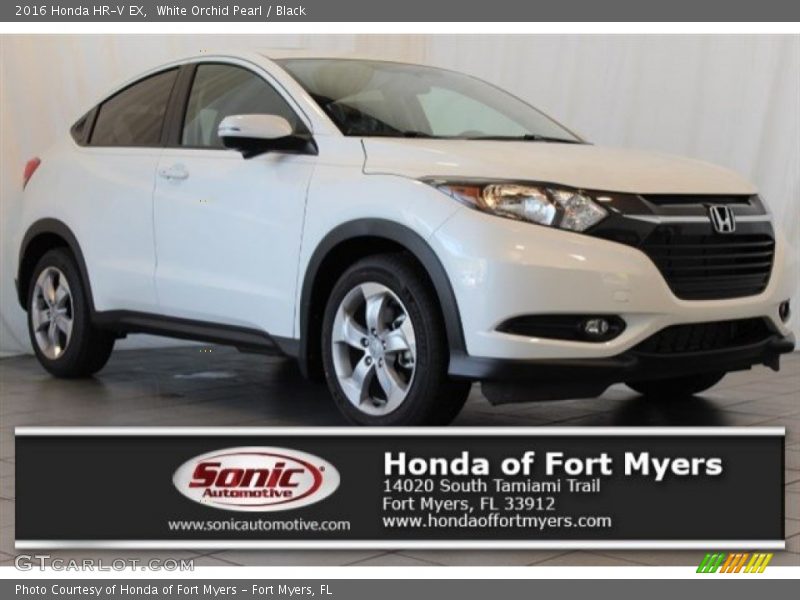 White Orchid Pearl / Black 2016 Honda HR-V EX