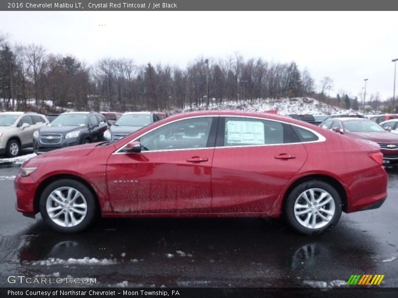 Crystal Red Tintcoat / Jet Black 2016 Chevrolet Malibu LT