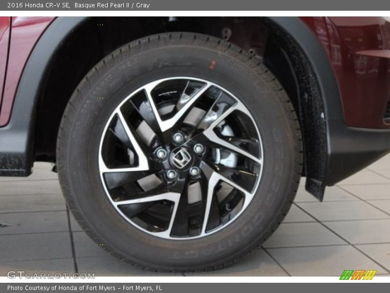 Basque Red Pearl II / Gray 2016 Honda CR-V SE