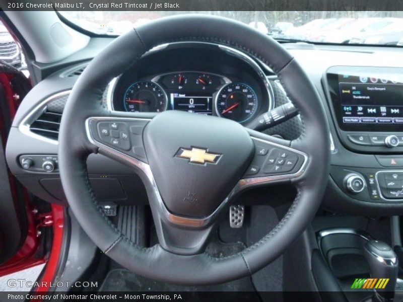Crystal Red Tintcoat / Jet Black 2016 Chevrolet Malibu LT