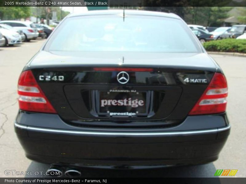 Black / Black 2005 Mercedes-Benz C 240 4Matic Sedan
