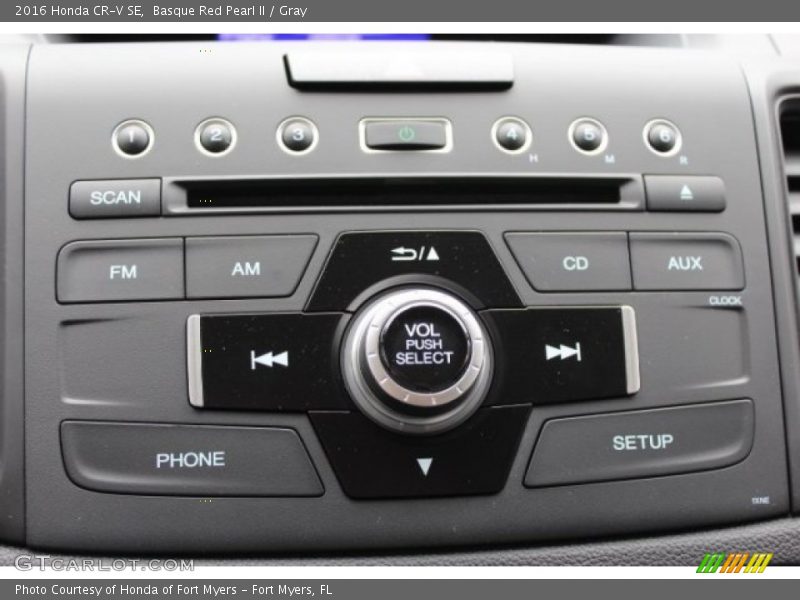 Basque Red Pearl II / Gray 2016 Honda CR-V SE
