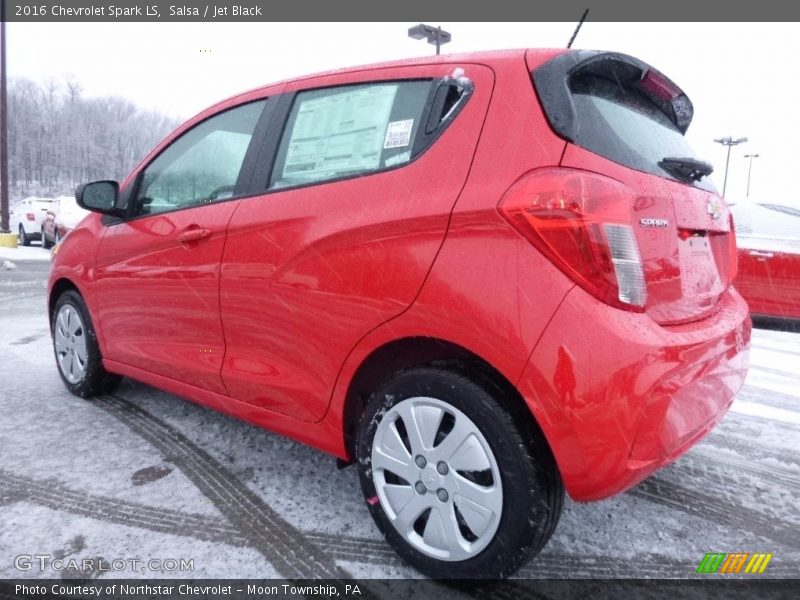 Salsa / Jet Black 2016 Chevrolet Spark LS