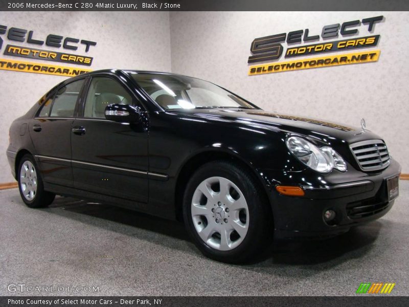 Black / Stone 2006 Mercedes-Benz C 280 4Matic Luxury