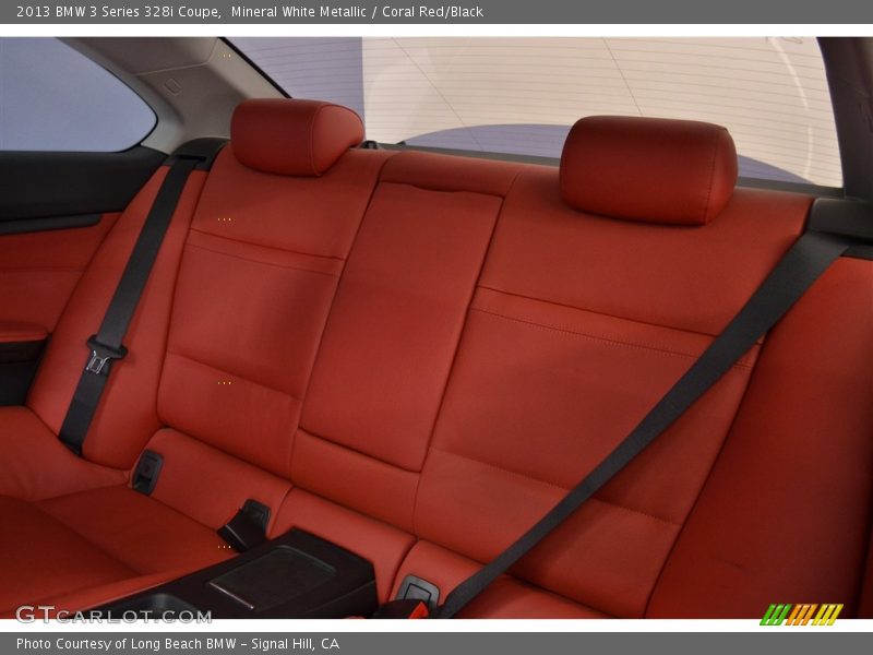 Mineral White Metallic / Coral Red/Black 2013 BMW 3 Series 328i Coupe