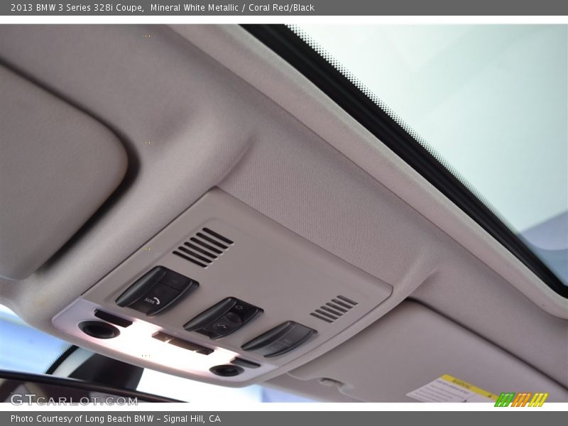 Mineral White Metallic / Coral Red/Black 2013 BMW 3 Series 328i Coupe