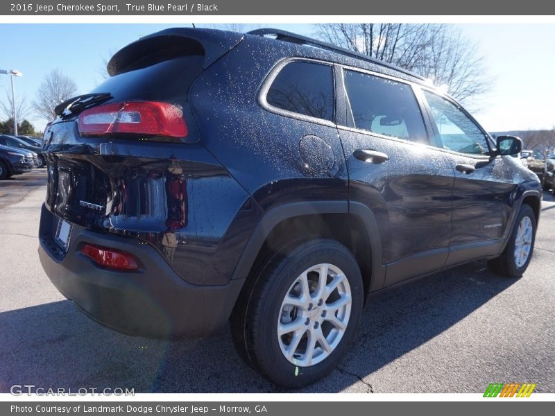 True Blue Pearl / Black 2016 Jeep Cherokee Sport