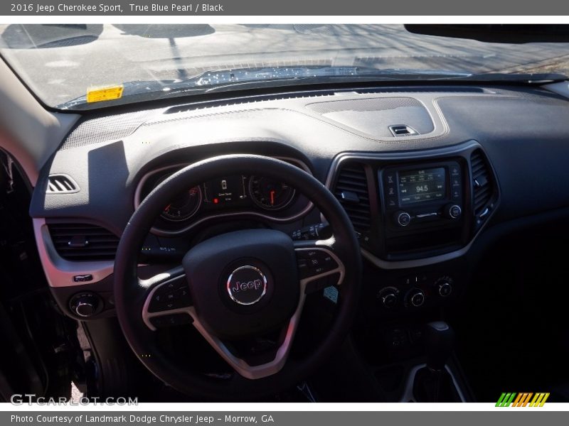 True Blue Pearl / Black 2016 Jeep Cherokee Sport