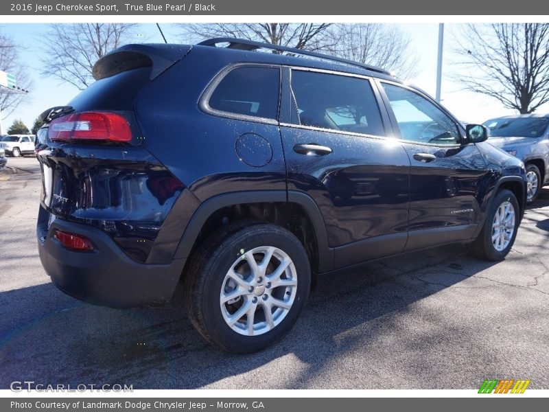 True Blue Pearl / Black 2016 Jeep Cherokee Sport