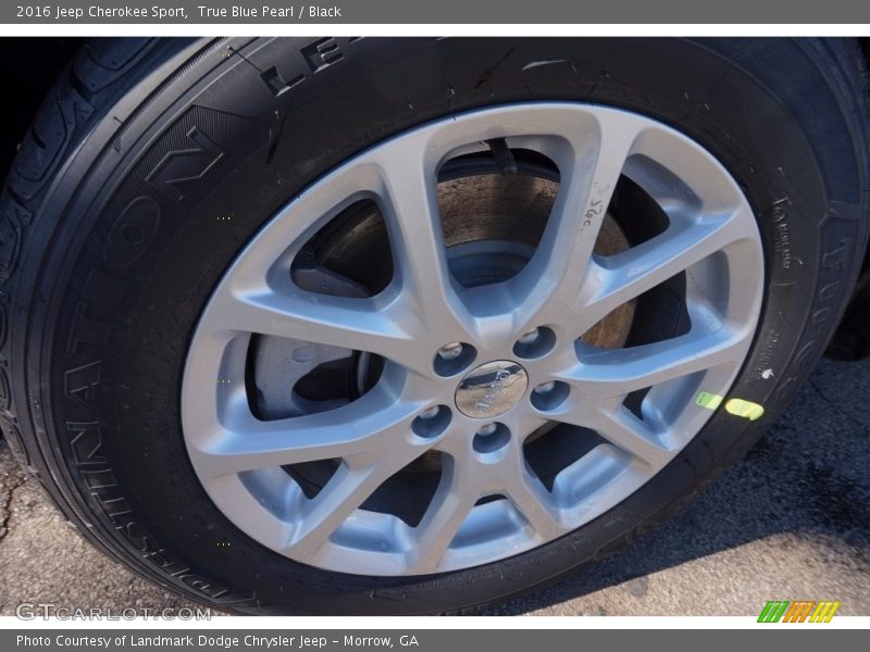 True Blue Pearl / Black 2016 Jeep Cherokee Sport