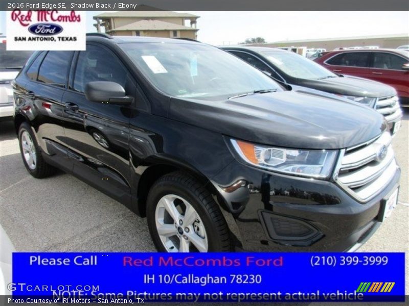 Shadow Black / Ebony 2016 Ford Edge SE