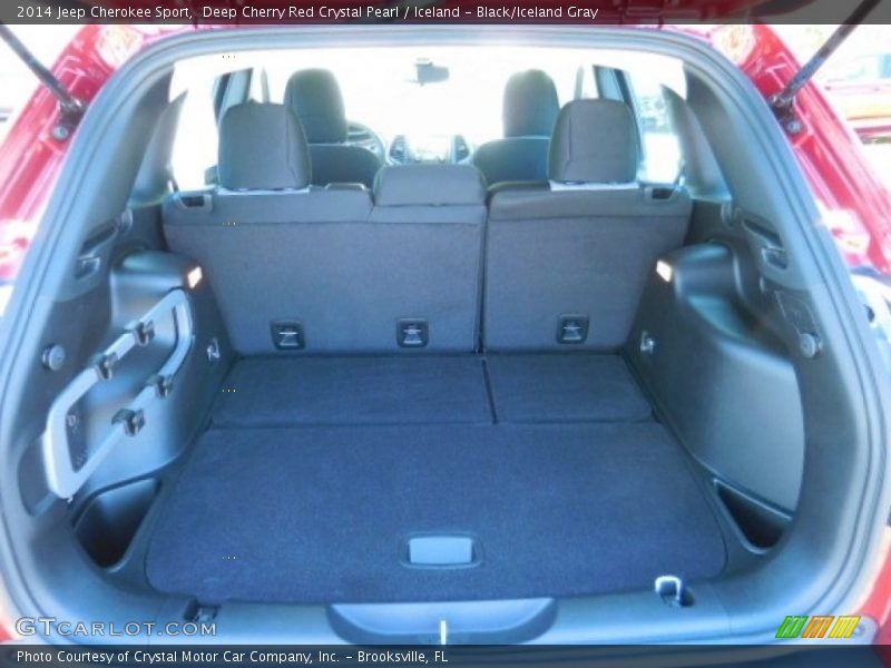 Deep Cherry Red Crystal Pearl / Iceland - Black/Iceland Gray 2014 Jeep Cherokee Sport