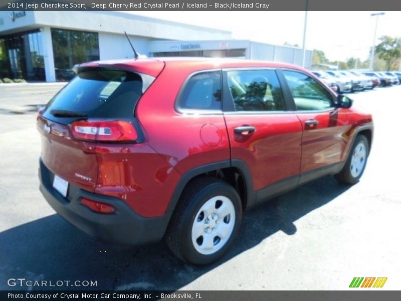 Deep Cherry Red Crystal Pearl / Iceland - Black/Iceland Gray 2014 Jeep Cherokee Sport