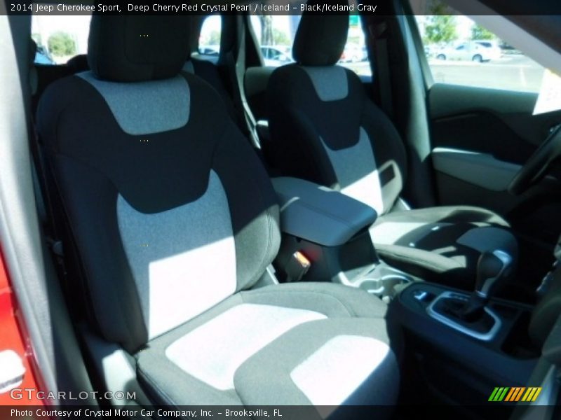 Deep Cherry Red Crystal Pearl / Iceland - Black/Iceland Gray 2014 Jeep Cherokee Sport