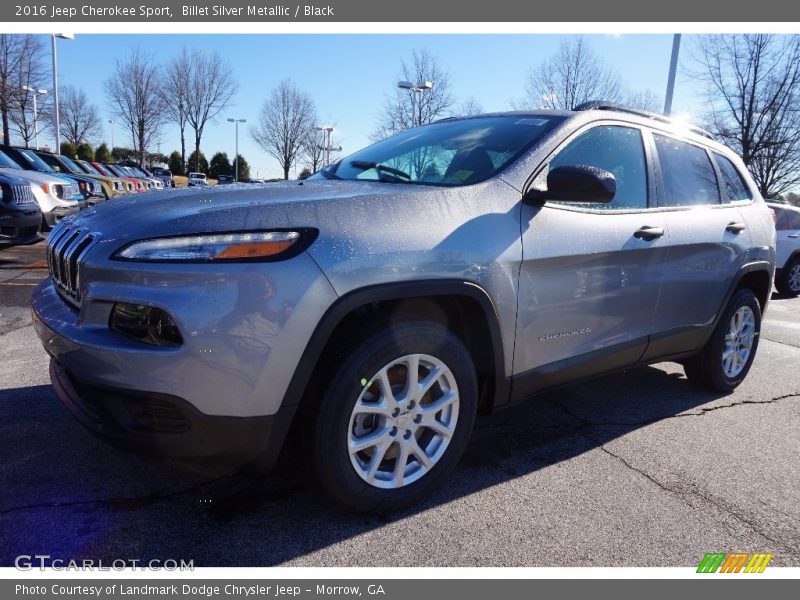 Billet Silver Metallic / Black 2016 Jeep Cherokee Sport