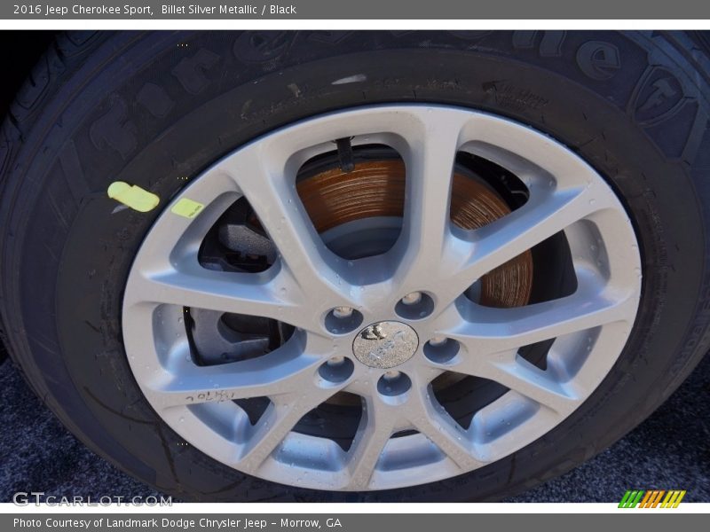 Billet Silver Metallic / Black 2016 Jeep Cherokee Sport