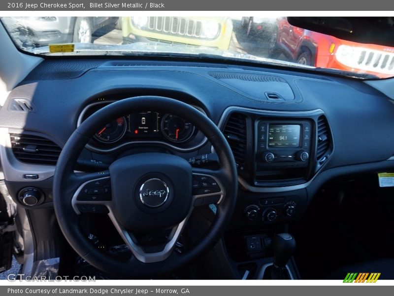 Billet Silver Metallic / Black 2016 Jeep Cherokee Sport