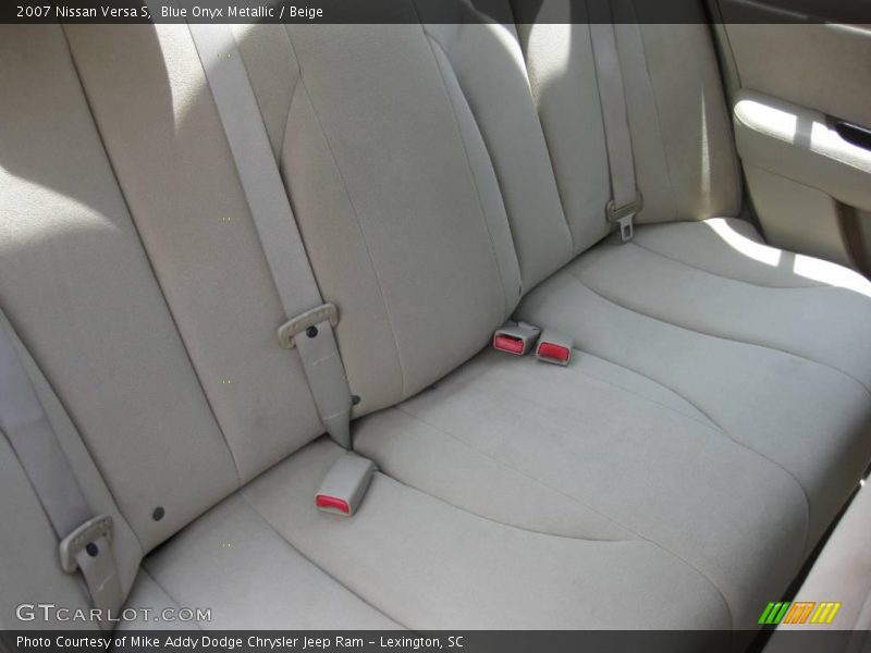 Blue Onyx Metallic / Beige 2007 Nissan Versa S