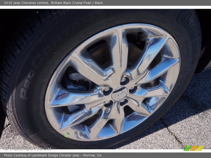 Brilliant Black Crystal Pearl / Black 2016 Jeep Cherokee Limited