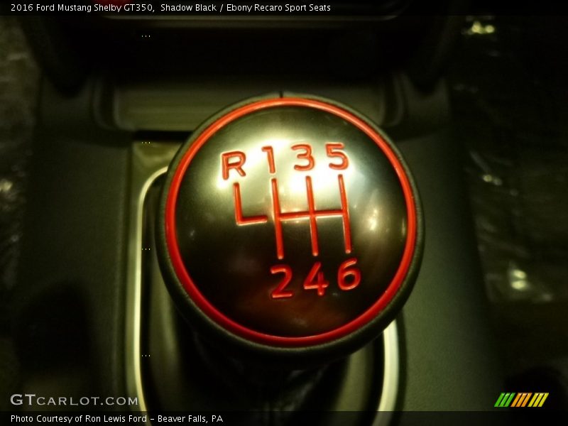  2016 Mustang Shelby GT350 6 Speed Manual Shifter