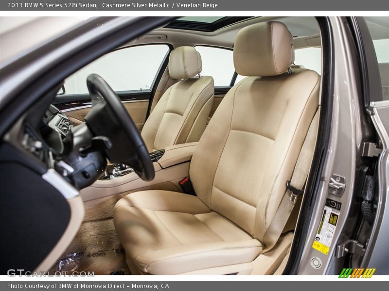 Cashmere Silver Metallic / Venetian Beige 2013 BMW 5 Series 528i Sedan