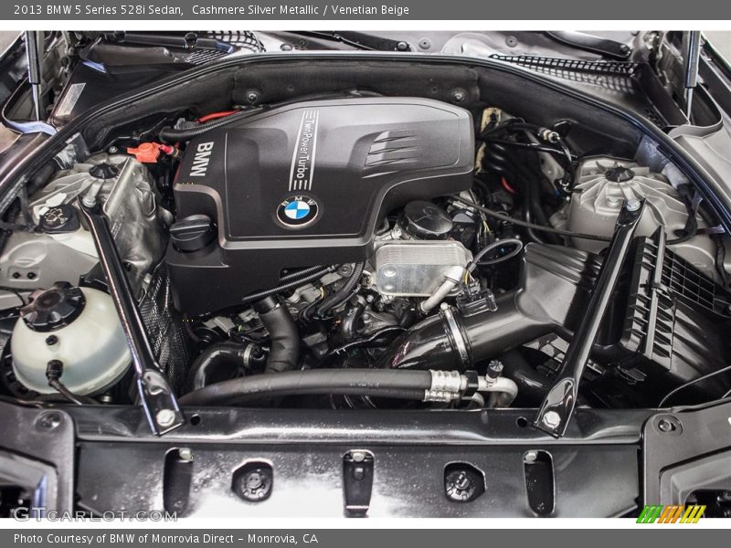 Cashmere Silver Metallic / Venetian Beige 2013 BMW 5 Series 528i Sedan