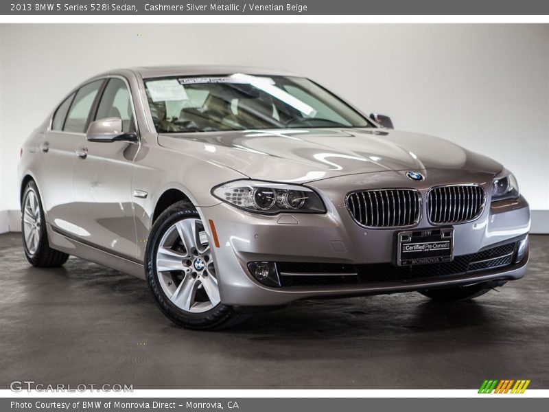 Cashmere Silver Metallic / Venetian Beige 2013 BMW 5 Series 528i Sedan