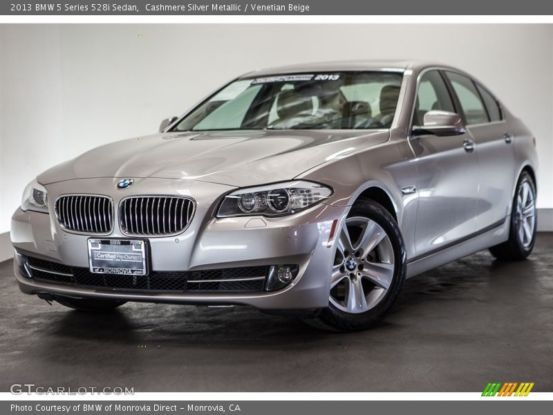 Cashmere Silver Metallic / Venetian Beige 2013 BMW 5 Series 528i Sedan