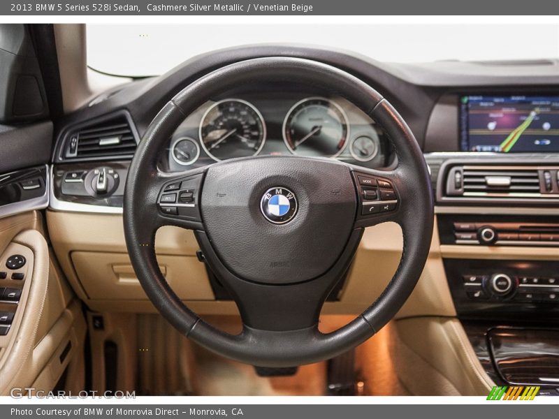 Cashmere Silver Metallic / Venetian Beige 2013 BMW 5 Series 528i Sedan